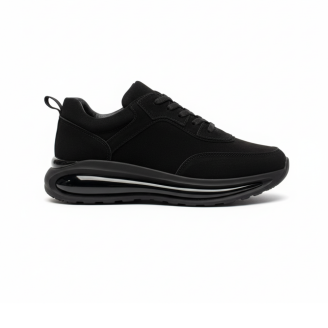 10000 Siyah Nubuk Hakiki Deri Erkek Sneakers