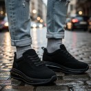 10000 Siyah Nubuk Hakiki Deri Erkek Sneakers