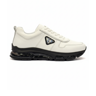 2027 Beyaz Hakiki Deri Erkek Sneakers