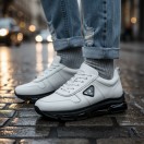 2027 Beyaz Hakiki Deri Erkek Sneakers