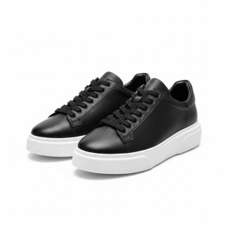 1090 Siyah Cilt Hakiki Deri Erkek Sneakers