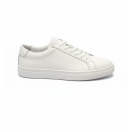 4253 Beyaz Mat Hakiki Deri Erkek Sneakers