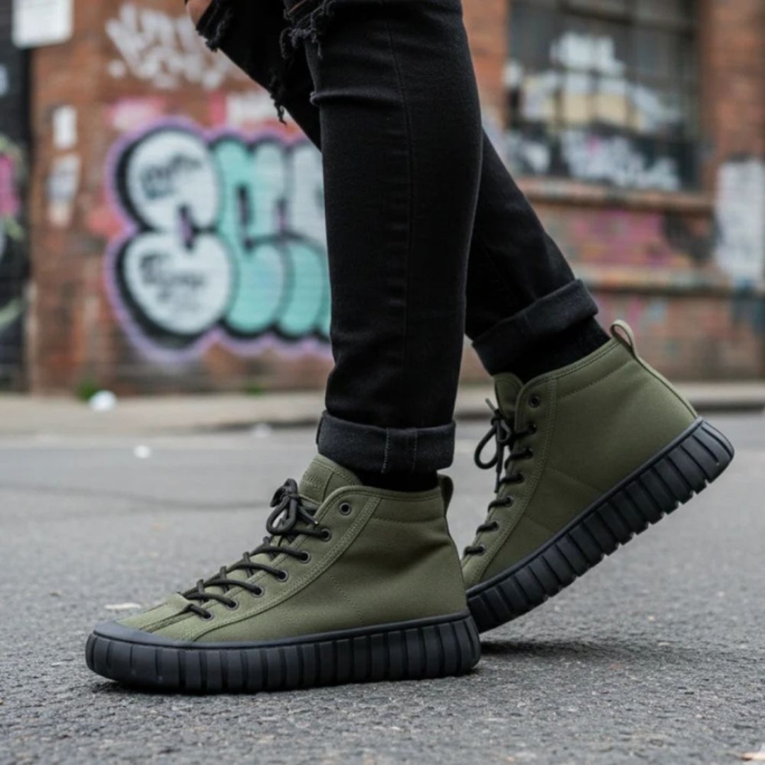 1085 Haki Nubuk Hakiki Deri Erkek Bot