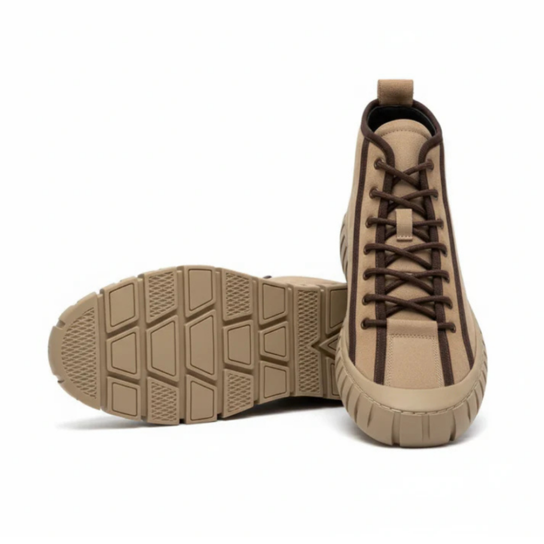 1085 Bej Nubuk Hakiki Deri Erkek Bot