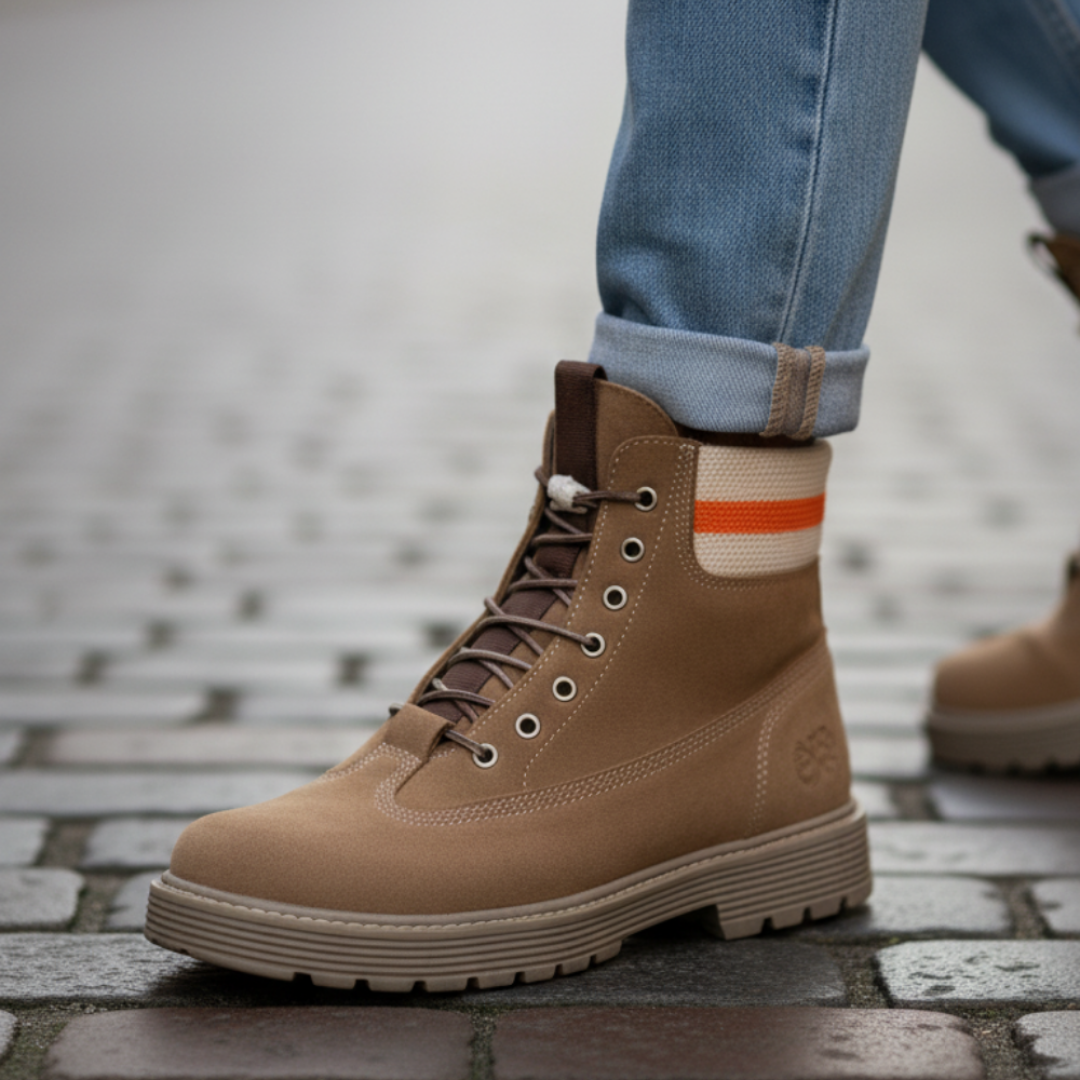 10500 Bej Süet Hakiki Deri Erkek Bot