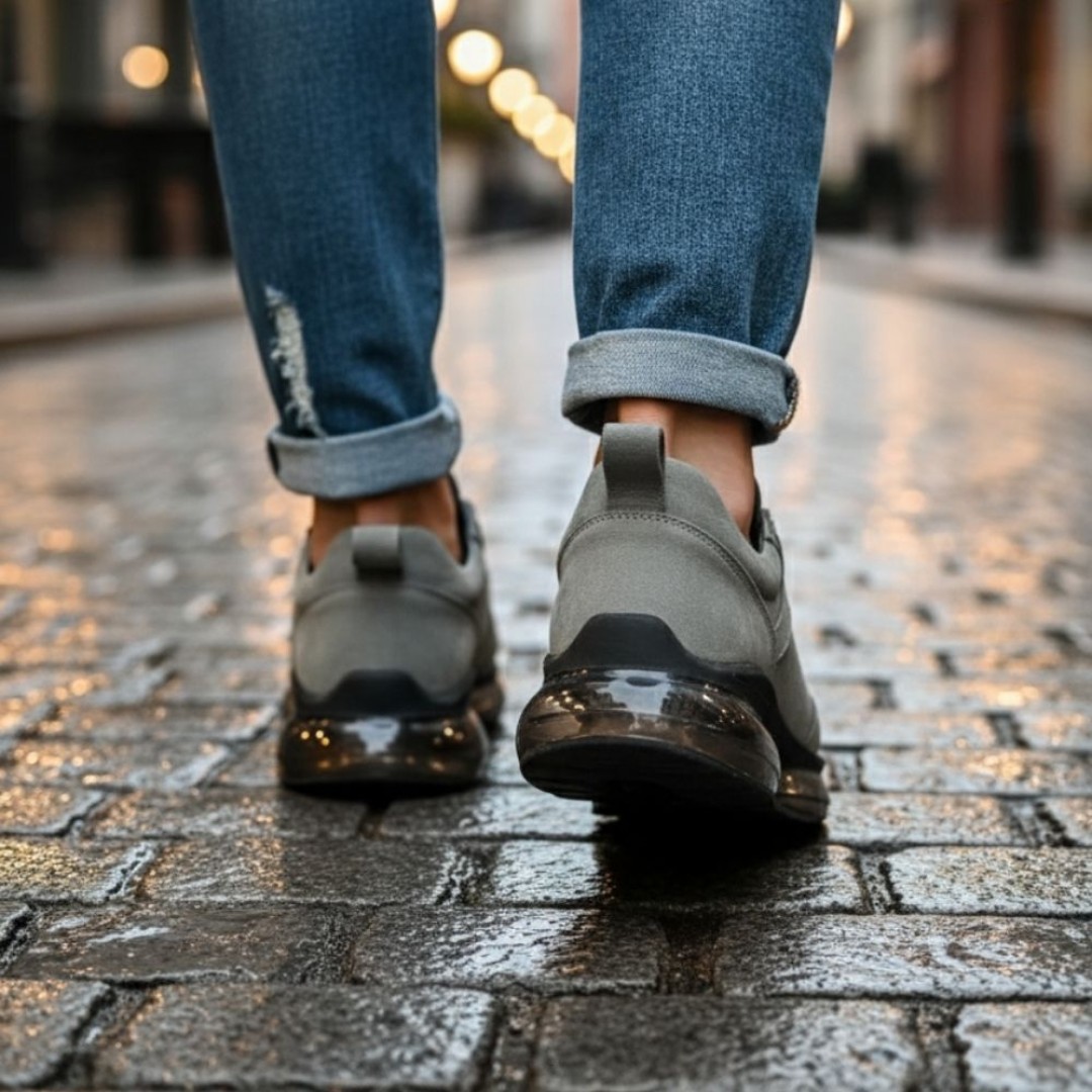 10000 Füme Balon Taban Hakiki Deri Erkek Sneakers