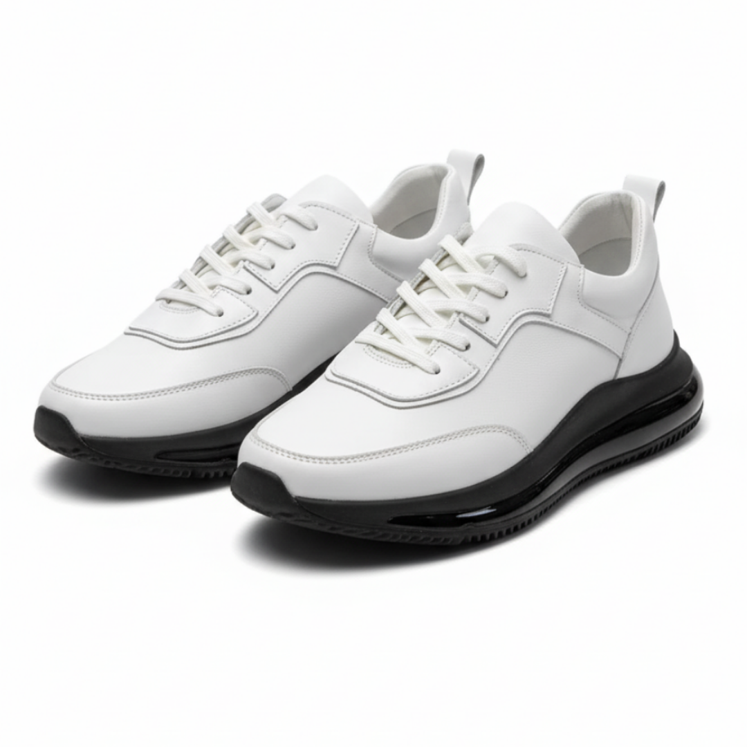 10000 Beyaz Cilt Hakiki Deri Erkek Sneakers