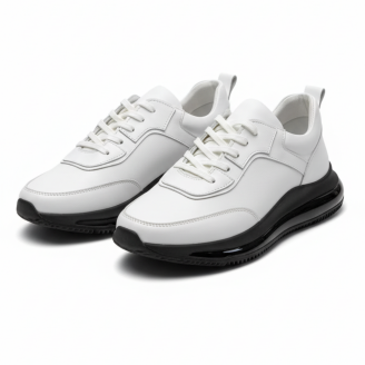 10000 Beyaz Cilt Hakiki Deri Erkek Sneakers