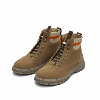 10500 Bej Süet Hakiki Deri Erkek Bot