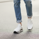 2025 Beyaz Hakiki Deri Erkek Sneakers