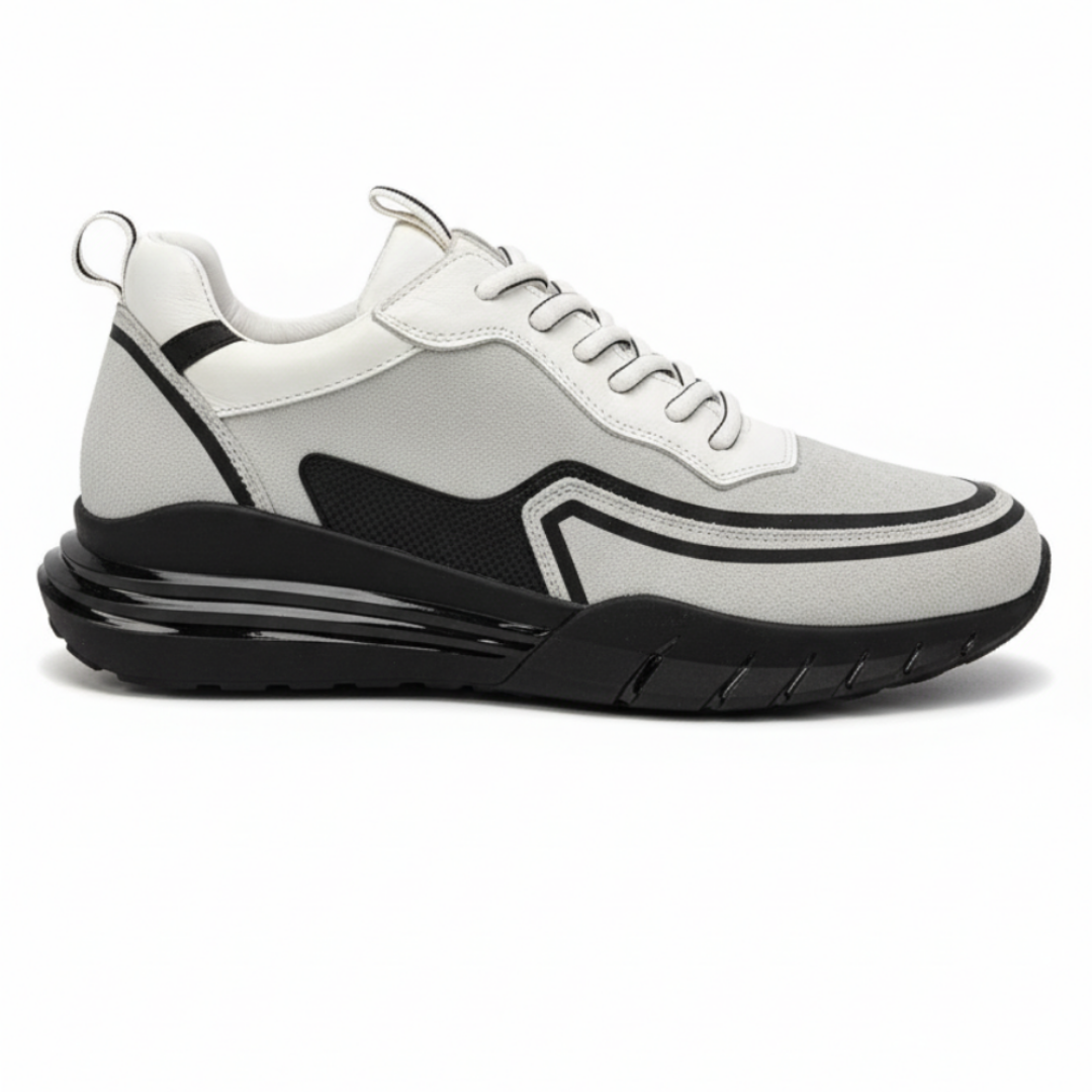 2028 Beyaz Hakiki Deri Erkek Sneakers