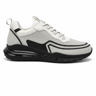 2028 Beyaz Hakiki Deri Erkek Sneakers