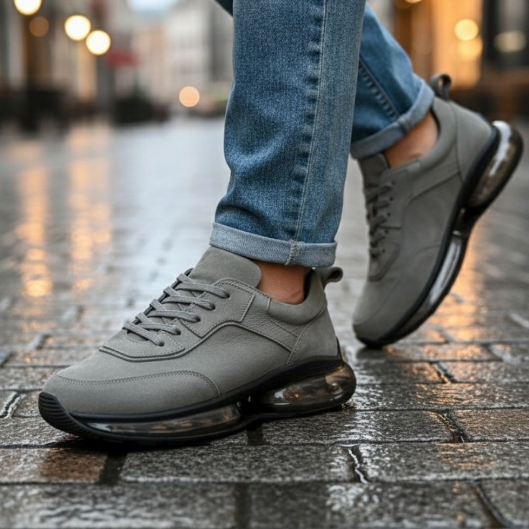 10000 Füme Balon Taban Hakiki Deri Erkek Sneakers