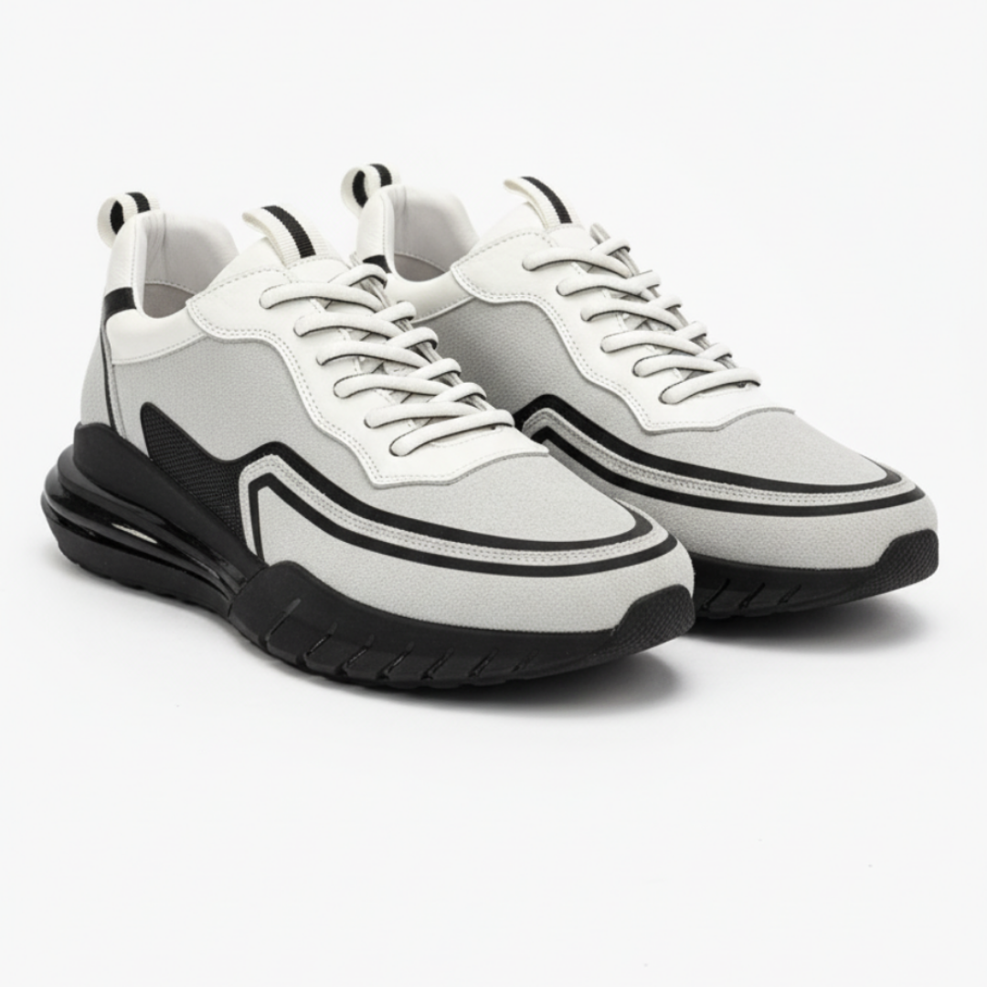 2028 Beyaz Hakiki Deri Erkek Sneakers