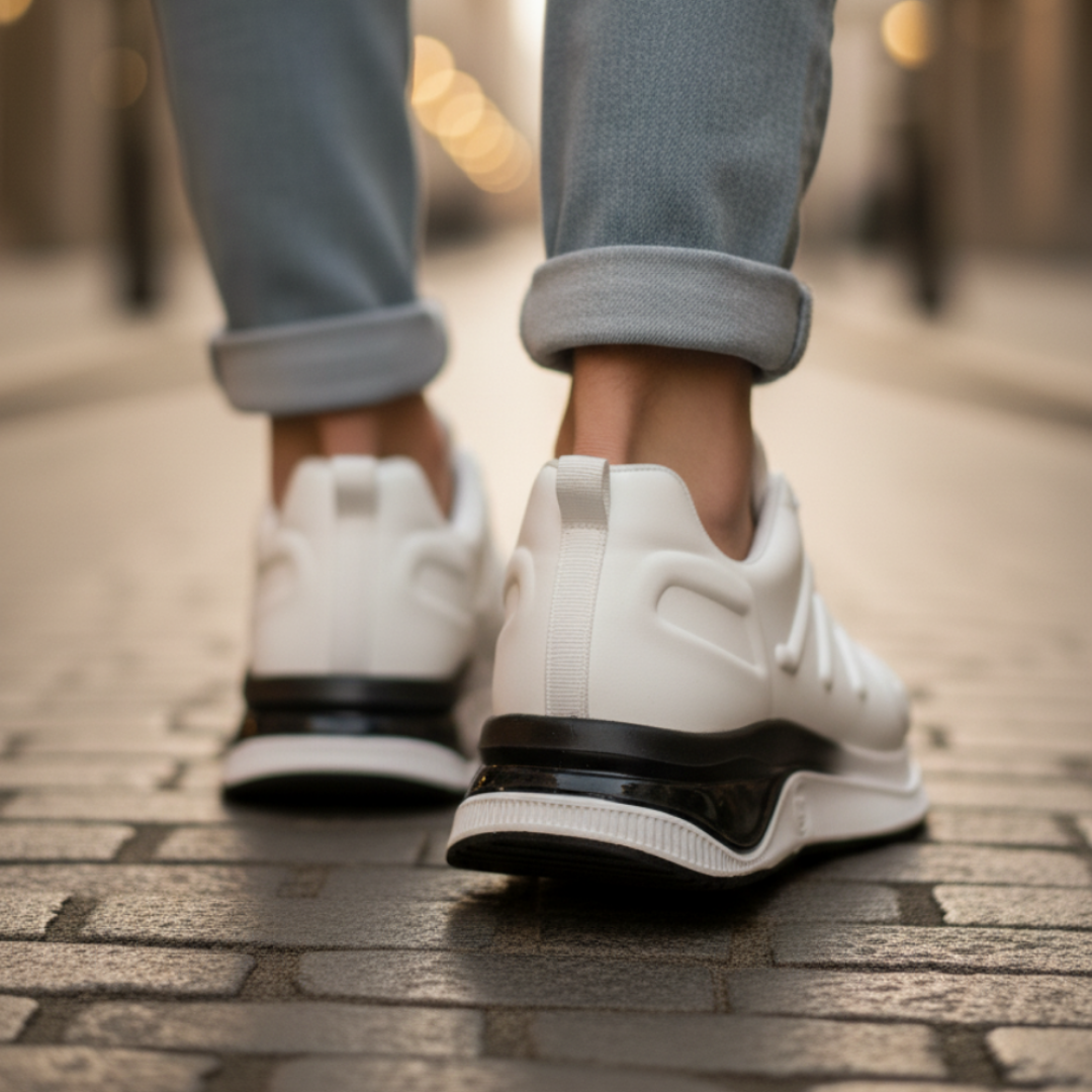 1011 Beyaz Eva Hakiki Deri Erkek Sneakers