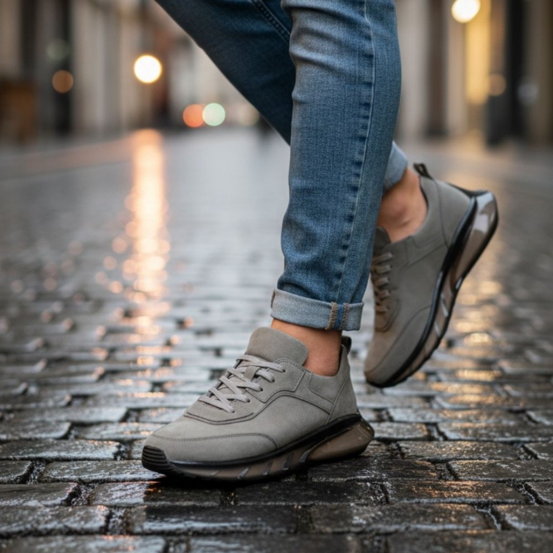 10000 Füme Nubuk Hakiki Deri Erkek Sneakers