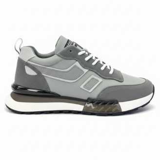 1091 Füme Hakiki Deri Erkek Sneakers