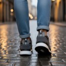 1091 Füme Paraşüt Nubuk Detay Hakiki Deri Erkek Sneakers