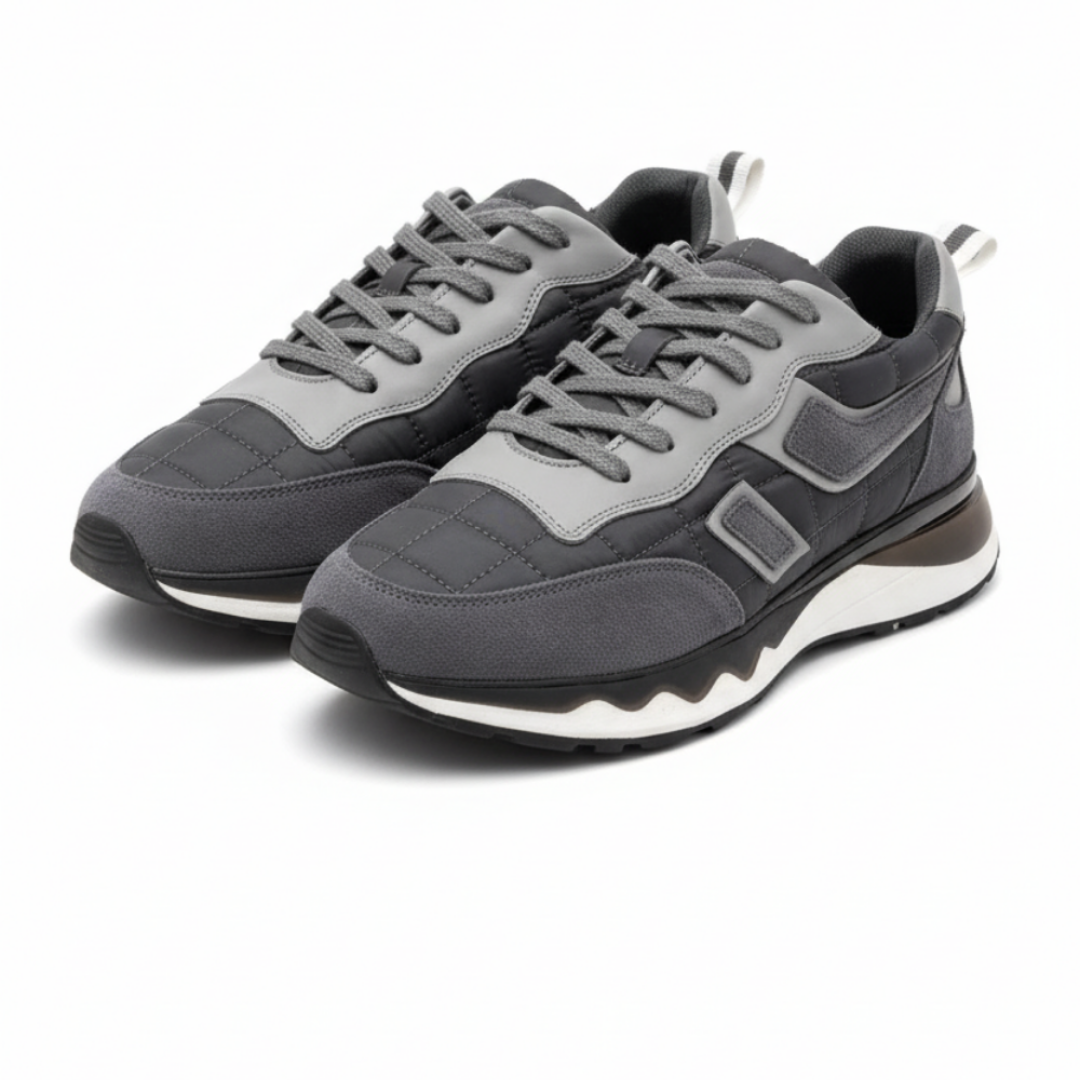 1091 Füme Paraşüt Nubuk Detay Hakiki Deri Erkek Sneakers