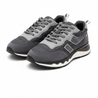 1091 Füme Paraşüt Nubuk Detay Hakiki Deri Erkek Sneakers