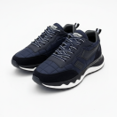 1091 Lacivert Paraşüt Nubuk Detay Hakiki Deri Erkek Sneakers