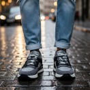 1093 Füme Hakiki Deri Erkek Sneakers