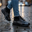 1061 Ganili Rugan Hakiki Deri Erkek Sneakers