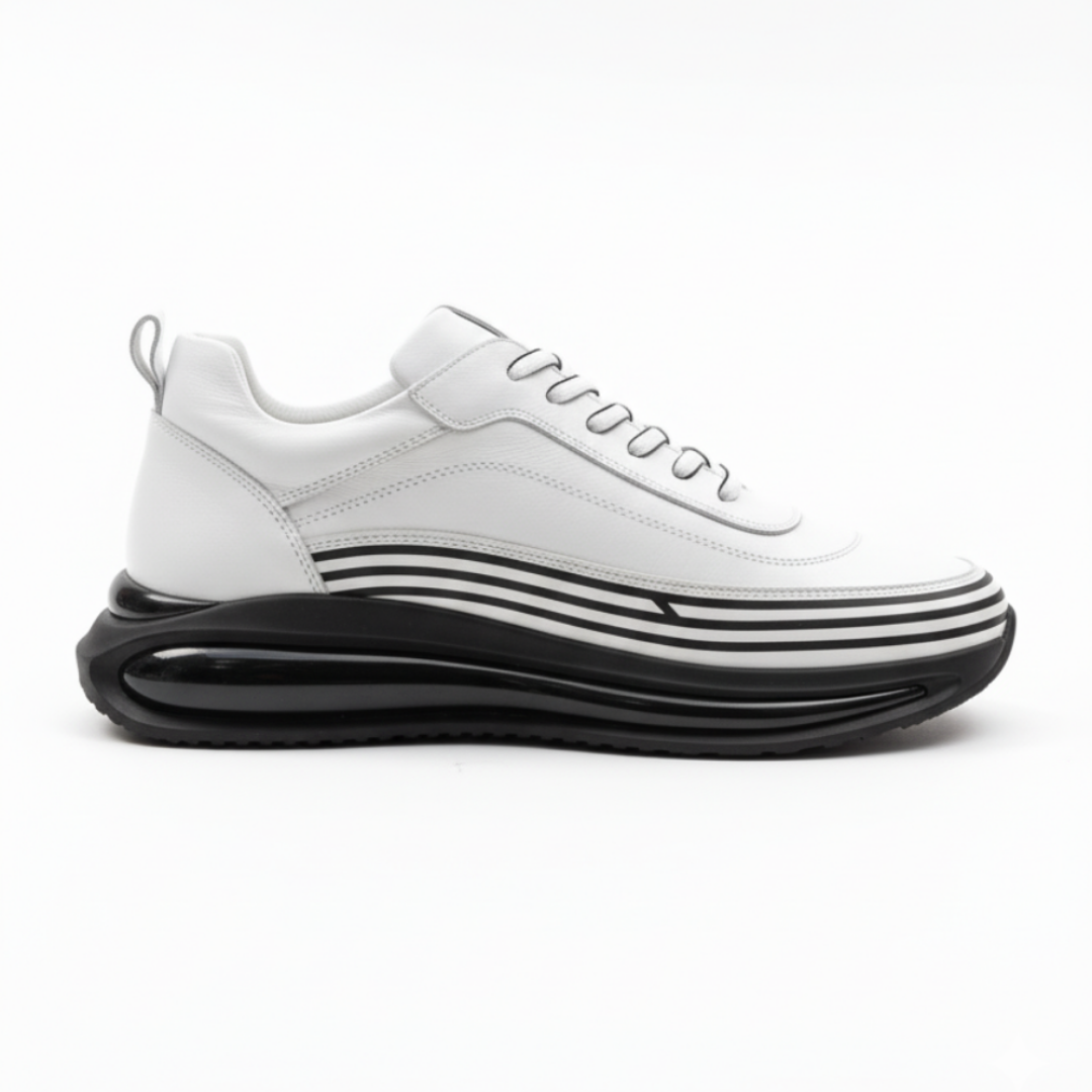 1088 Beyaz Cilt Hakiki Deri Erkek Sneakers