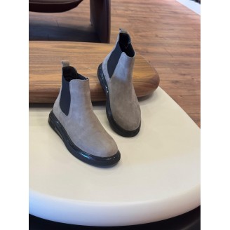 1052 Füme Nubuk Hakiki Deri Bot