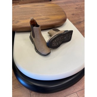 9900 Bej Nubuk Hakiki Deri Erkek Bot