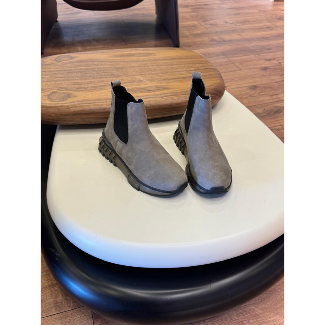 9900 Füme Nubuk Hakiki Deri Erkek Bot