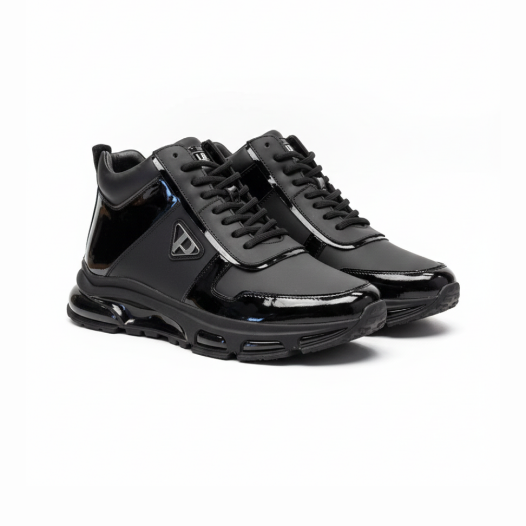 2027 Siyah Cilt Hakiki Deri Erkek Bot