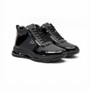 2027 Siyah Cilt Hakiki Deri Erkek Bot