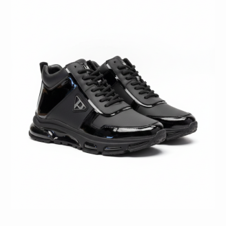 2027 Siyah Cilt Hakiki Deri Erkek Bot