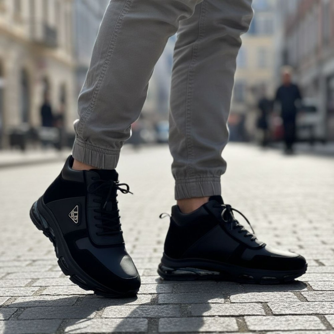 2027 Siyah Nubuk Hakiki Deri Bot