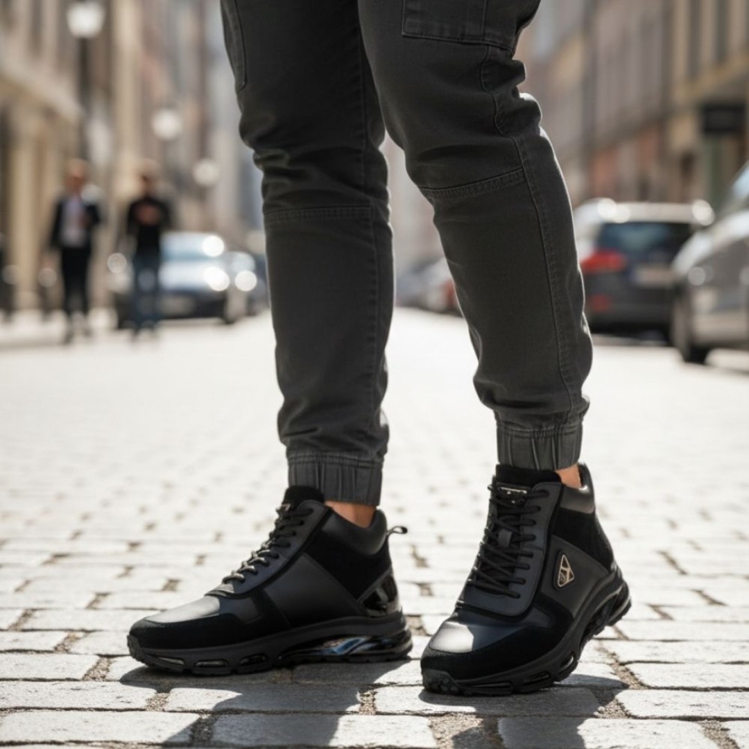 2027 Siyah Nubuk Hakiki Deri Bot