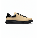 1051 Bej Mat Hakiki Deri Erkek Sneakers