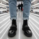 2041 Siyah Cilt Nubuk Hakiki Deri Bot