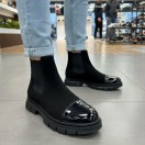 2041 Siyah Hakiki Deri Bot