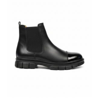 2041 Siyah Cilt Rugan Hakiki Deri Bot