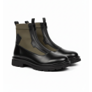 Streçli Haki Hakiki Deri Bot