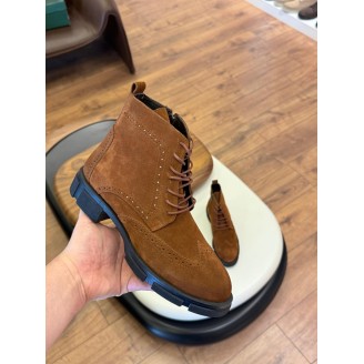 5602 Kahverengi Nubuk Hakiki Deri Bot