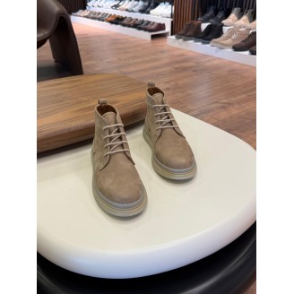 5603 Bej Nubuk Hakiki Deri Bot