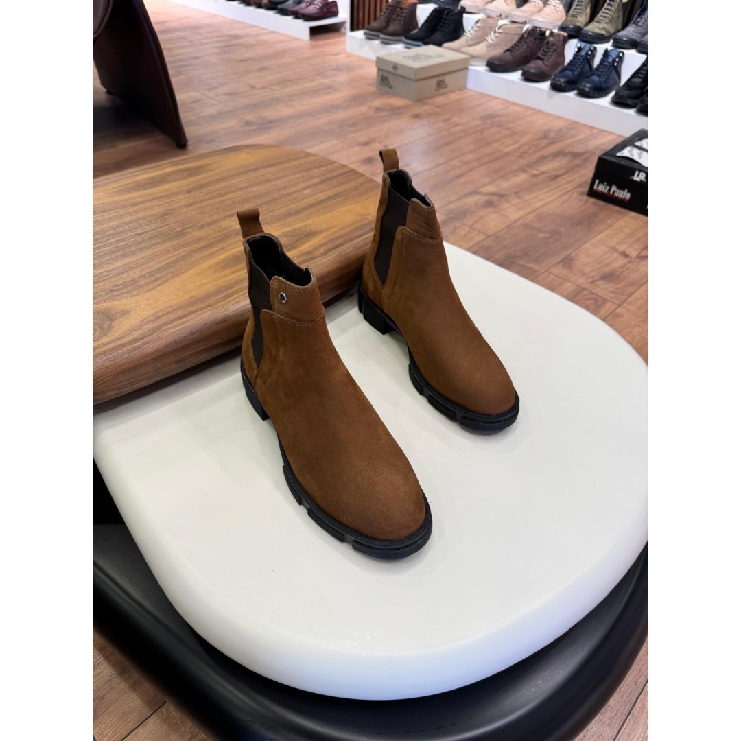 5604 Kahverengi Nubuk Hakiki Deri Bot