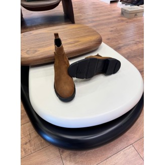 5604 Kahverengi Nubuk Hakiki Deri Bot