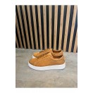 4209 Taba Nubuk Hakiki Deri Erkek Sneakers