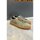 4226 Haki Nubuk Hakiki Deri Erkek Sneakers