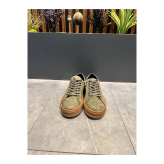 4226 Haki Nubuk Hakiki Deri Erkek Sneakers