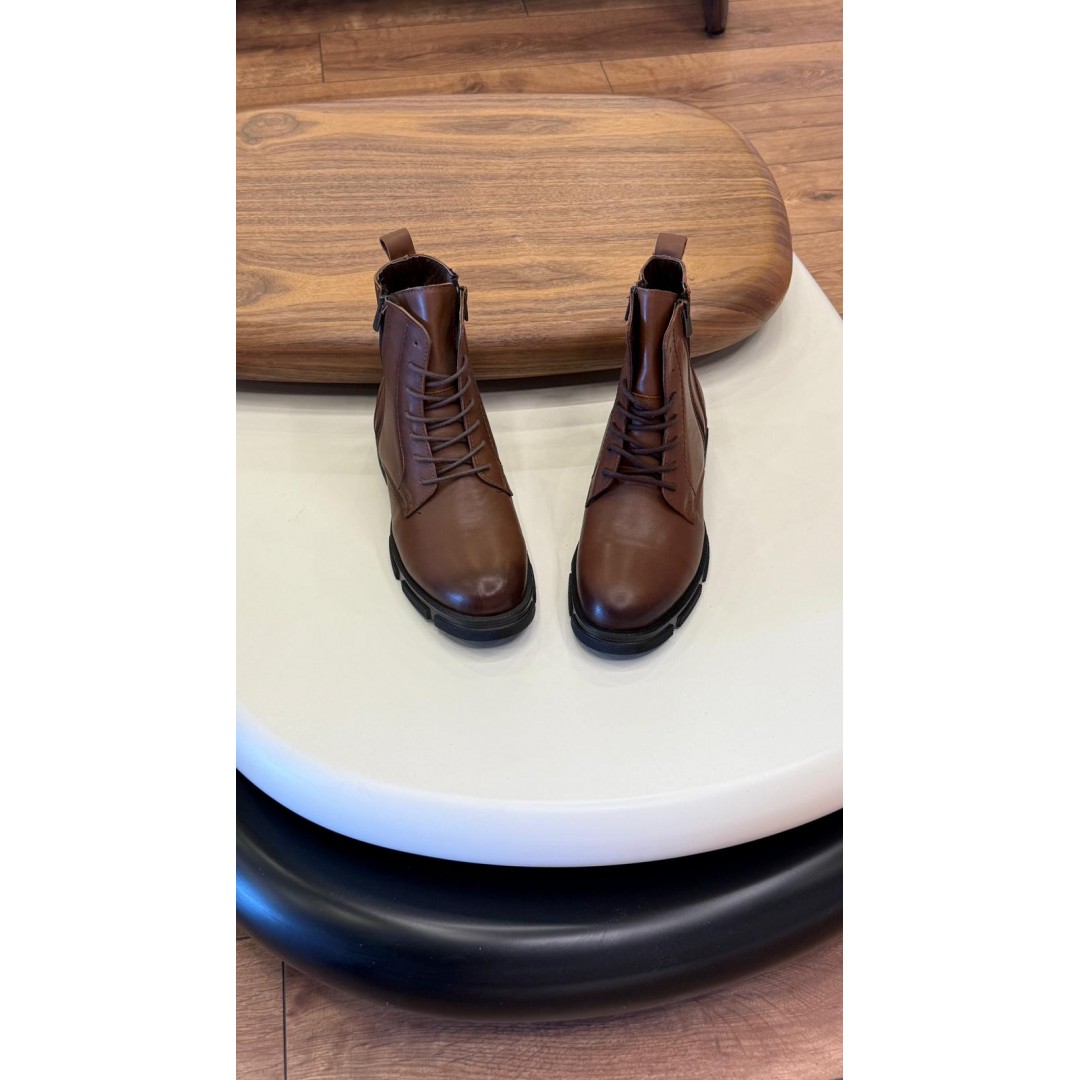 9102 Kahve Cilt Hakiki Deri Bot