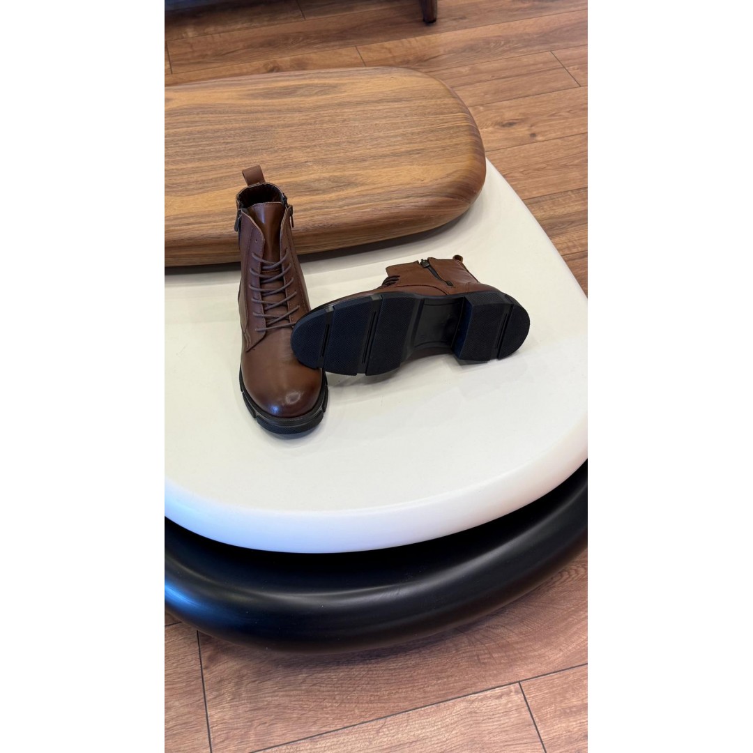 9102 Kahve Cilt Hakiki Deri Bot